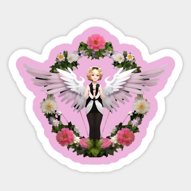 Angel wings Sticker by PrintGalore